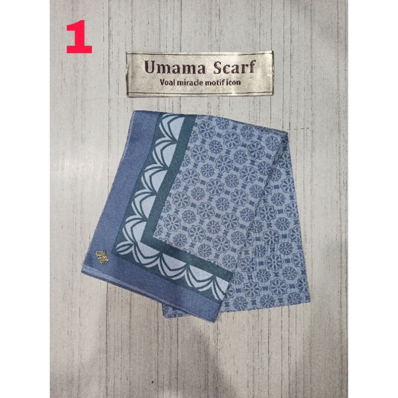 Jilbab Umama Scarf Luxury Motif Icon / Jilbab Umama Luxury Print LC Metal Logo / Umama Scarf Kerudun