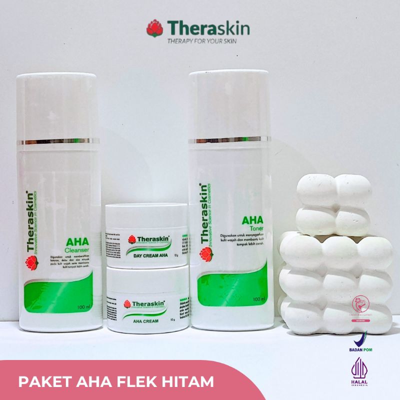 THERASKIN PAKET AHA FLEK HITAM | PAKET AHA CREAM