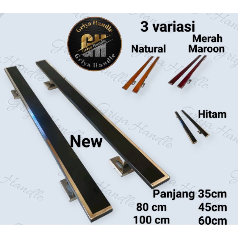 Handle pintu rumah minimalis panjang 45 cm 60 cm 80 cm 100 cm/Gagang pintu/Tarikan pintu rumah satu 