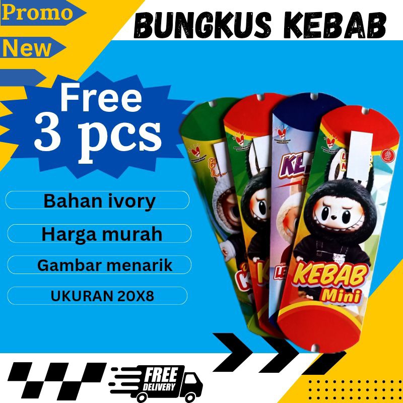 bungkus kebab ivory 100 pcs bungkus kebab ,kemasan kebab mini murah,ivory mini,bungkus murah,bungkus