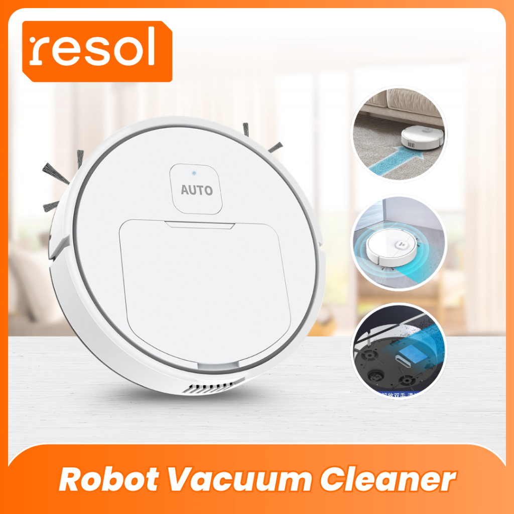 Resol Robot Vacuum Cleaner Otomatis Roomba Pel Sapu Elektrik