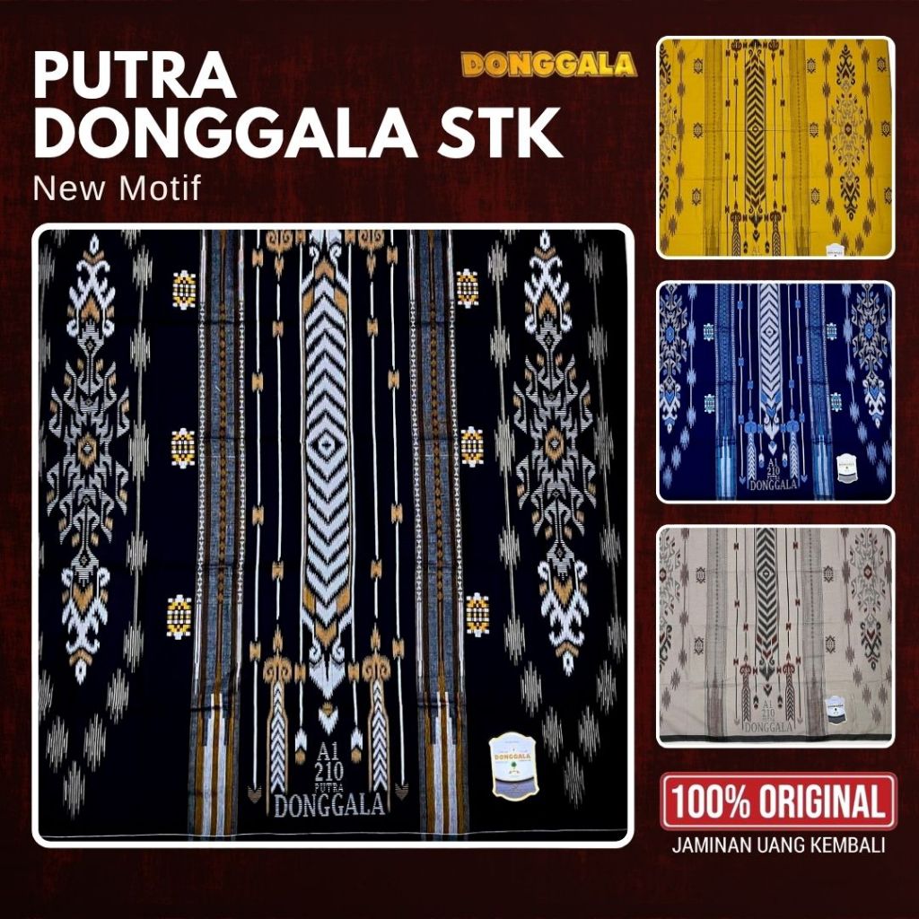 Sarung Putra Donggala STK SKT Songket Motif Terbaru