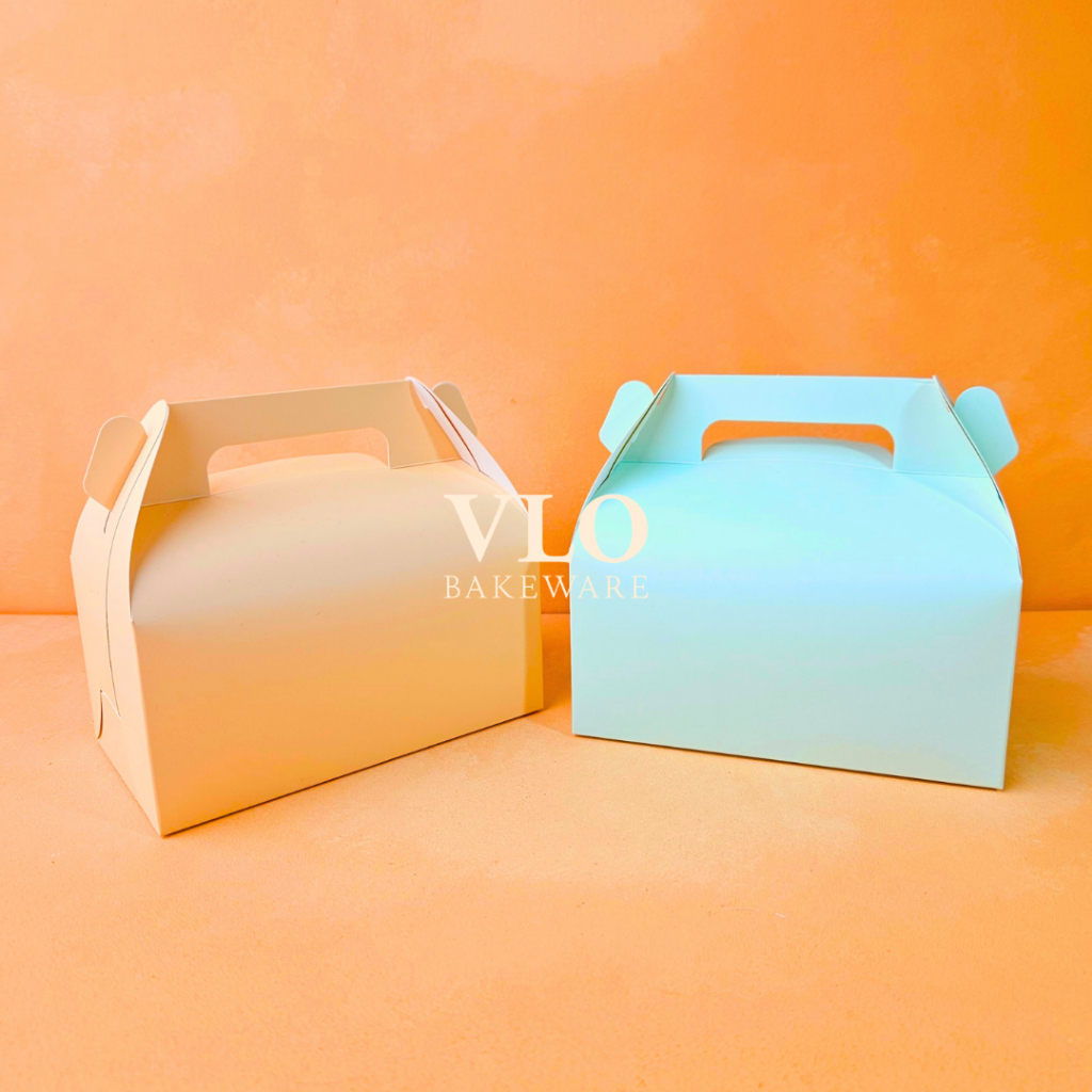 

Gable box ivory 16 cm | kotak kue korea premium