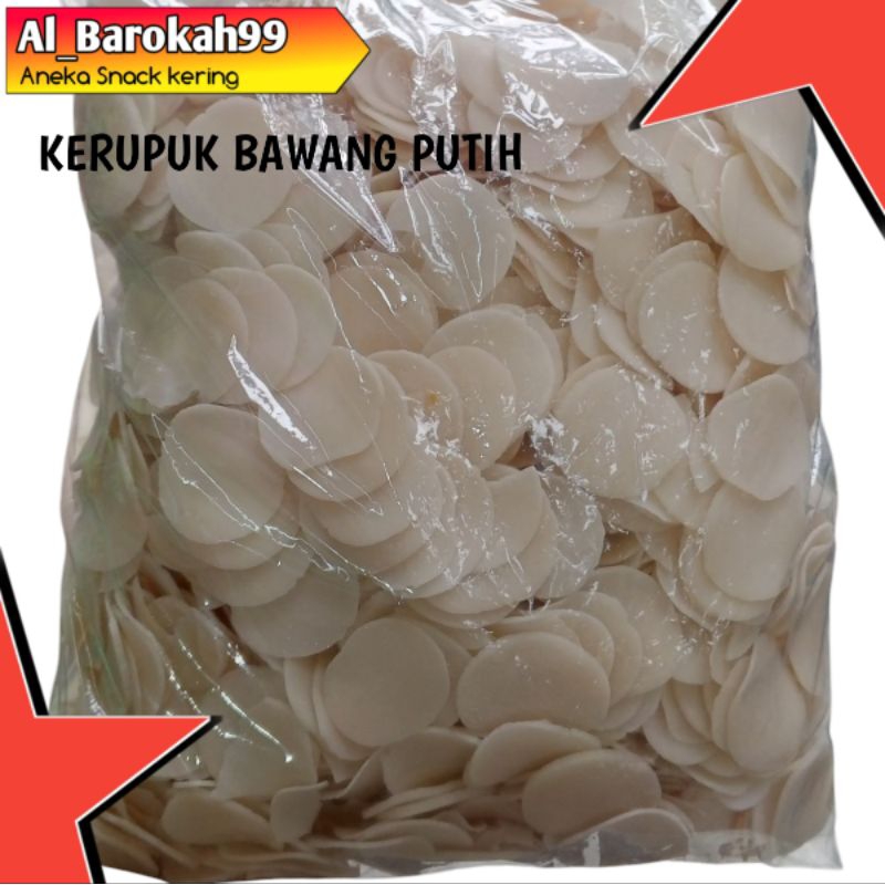 

Kerupuk Bawang Putih Mentah 1kg kerupuk viral seblak albarokah