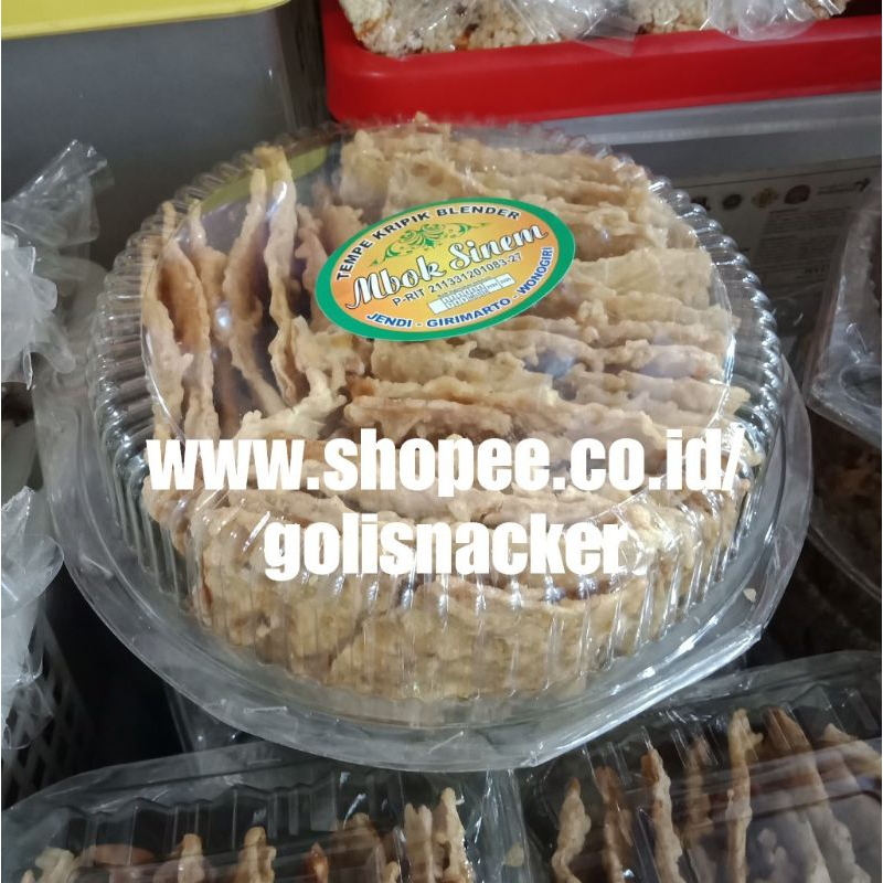 

Keripik Tempe Blender Mbok Sinem Wonogiri Mika bulat