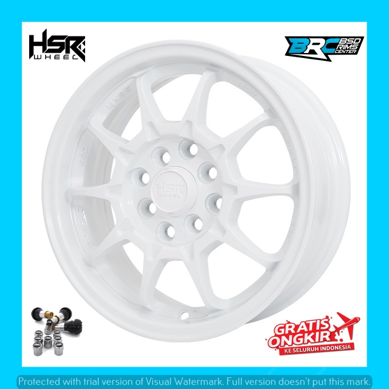 Velg mobil racing hsr boroko srd ring 14 untuk wuling aer ev dkk