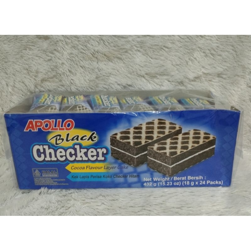 

Apollo Black Checker Cocoa Flavour/Bolu Lapis Rasa Kokoa 432 gr