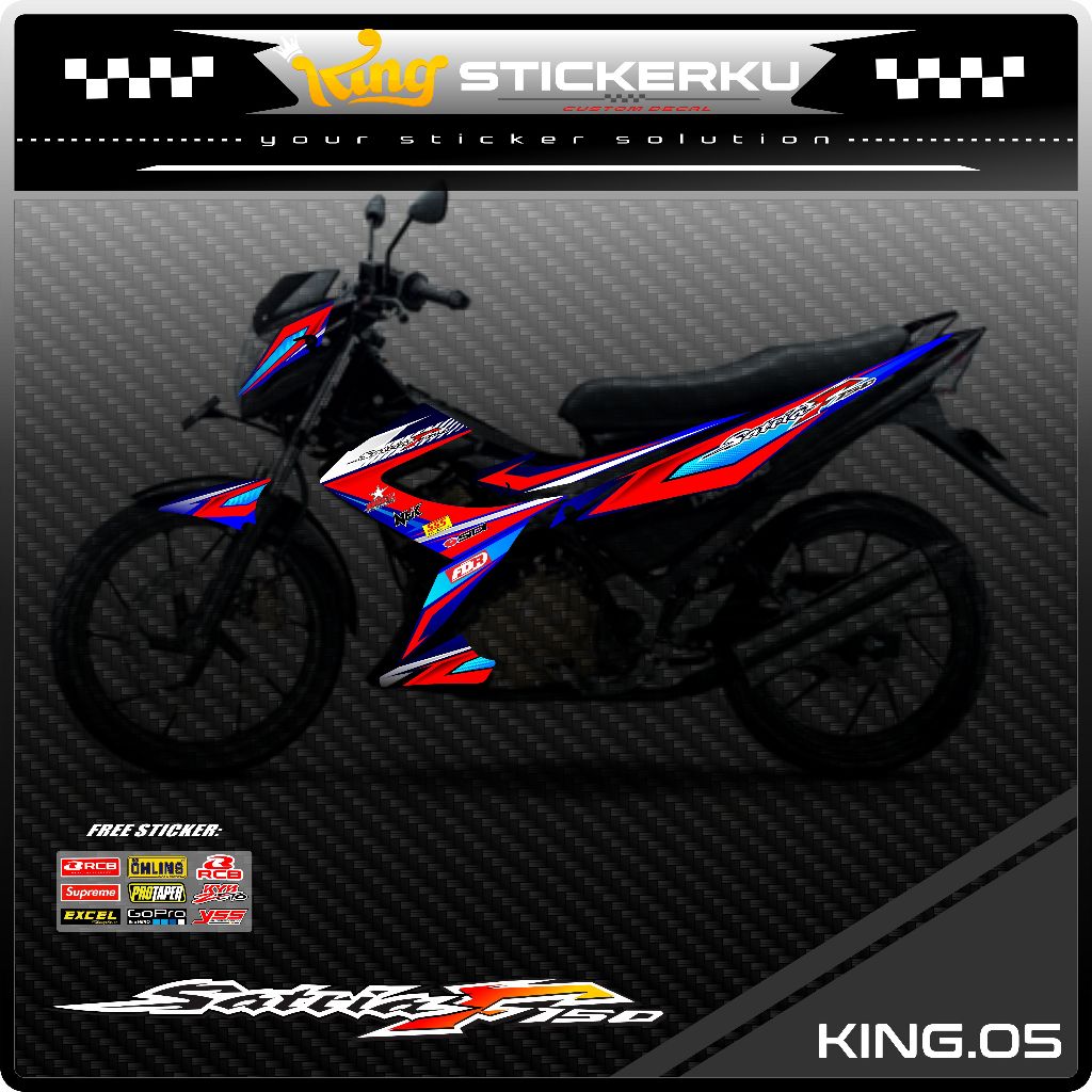Sticker Striping Variasi List Satria Fu Fl 2014 Desain Grafis. KS.05