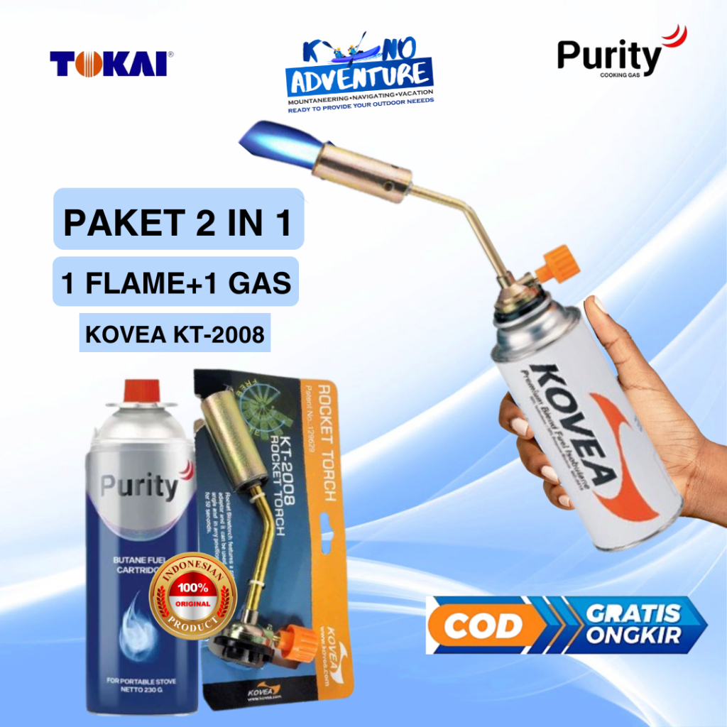 Kepala Gas Butane Torch BBQ Soldering Flame Gun - KT2008 / flame gun gas blow/flame gun Kuningan