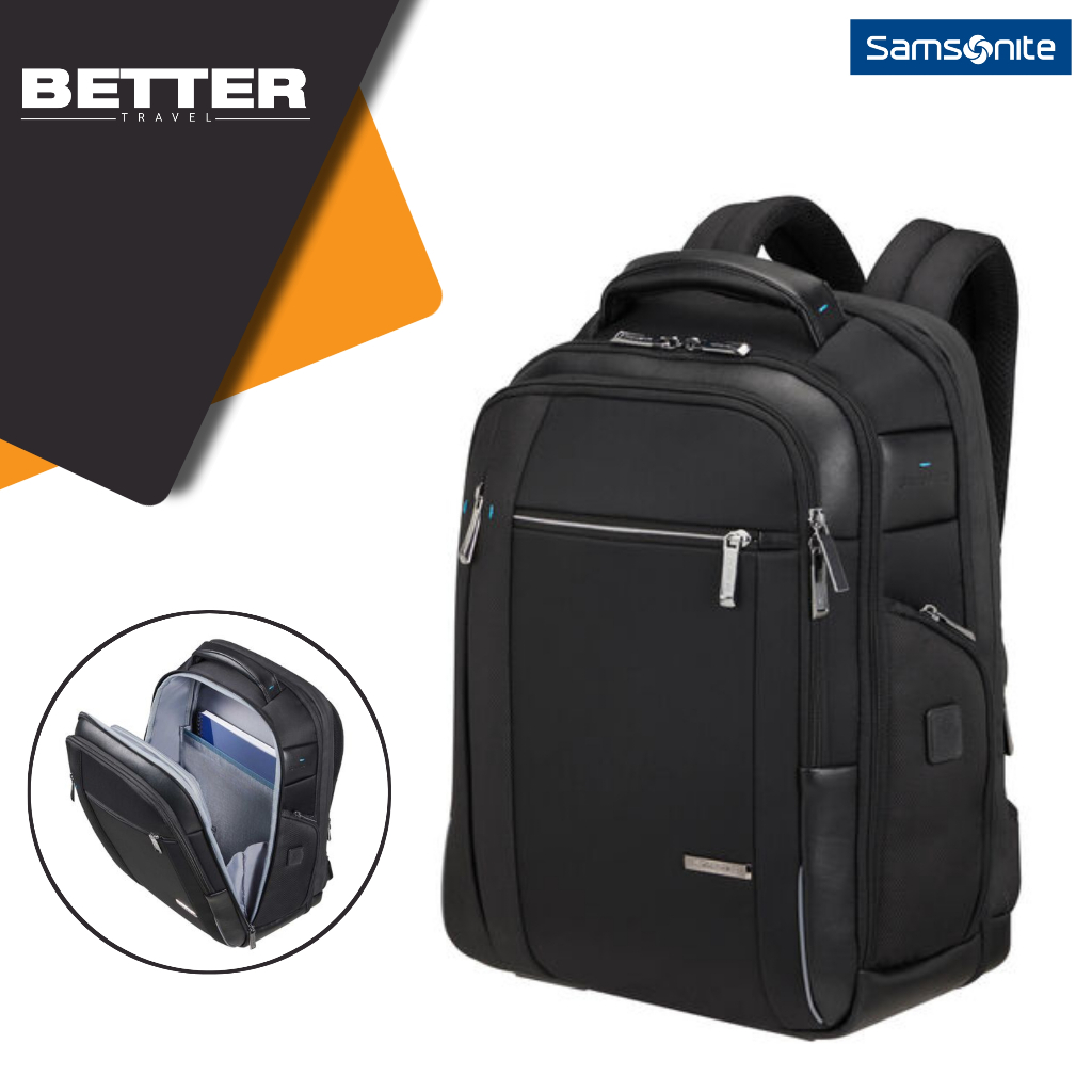 Tas backpack SAMSONITE pria ransel casual kantor kuliah expandable laptop 15 inch original