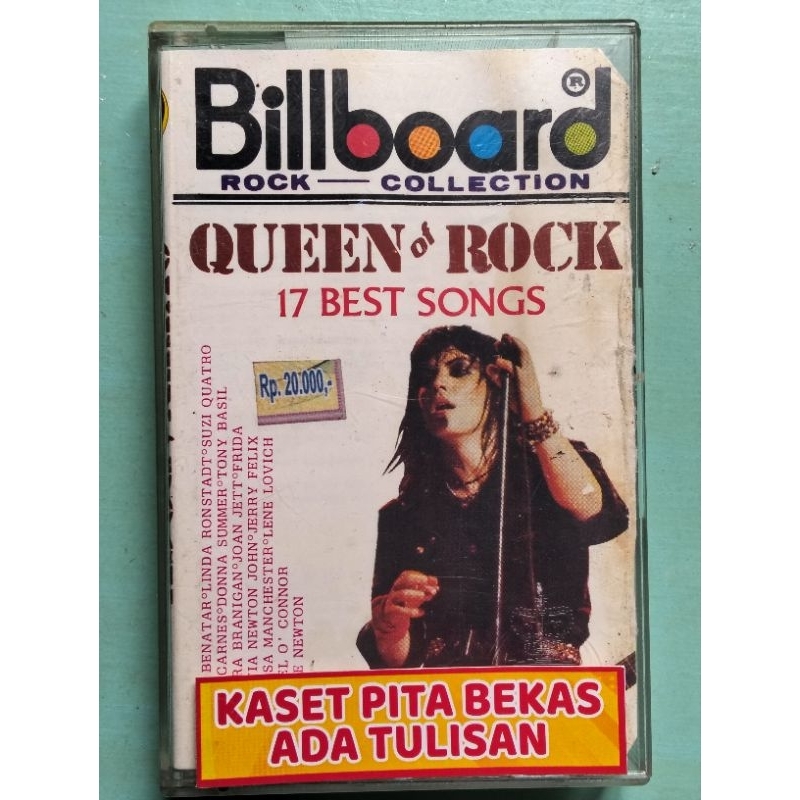kaset pita bekas Billboard rock collection queen of rock