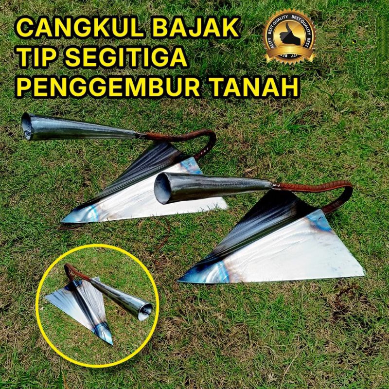 Cangkul Segitiga, Cangkul Bajak Sawah Manual, Cangkul Traktor, Cangkul Bajak Sawah untuk menggemburk