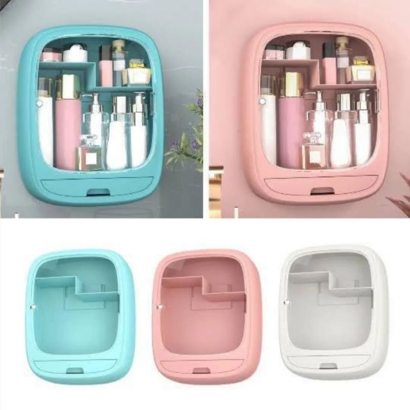 Rak Gantung Kosmetik Oval / Tempat Make Up / Rak Gantung Serbaguna / Kotak Make Up