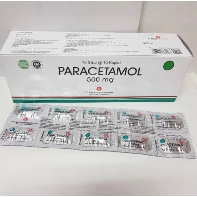PARACETAMOL PIM ( 1 BOX = 100 KAPLET )