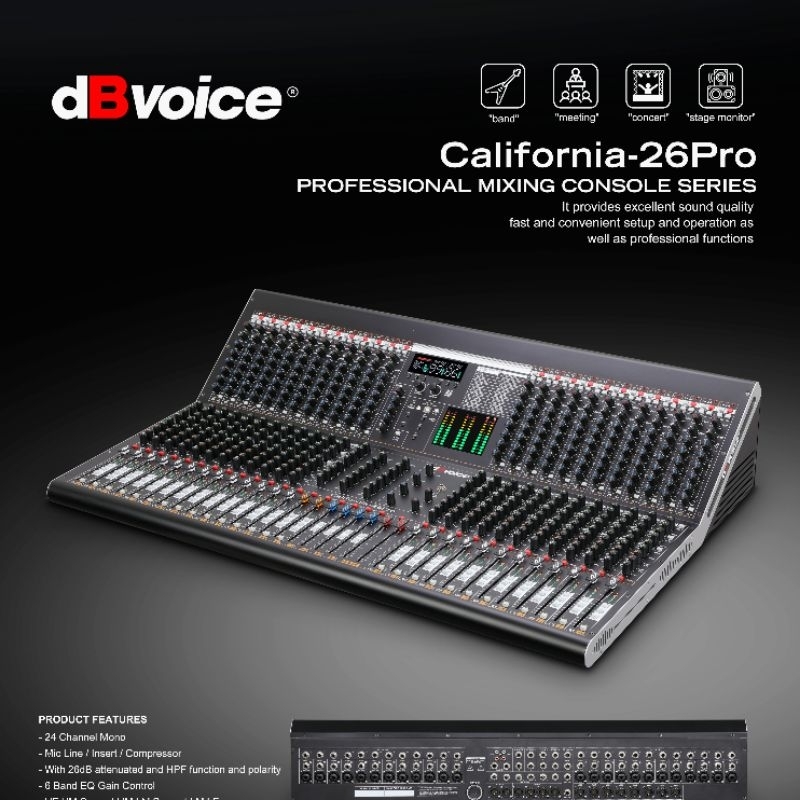 Mixer dB Voice California 26 Pro