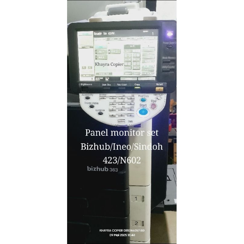 PANEL MONITOR SET BIZHUB/INEO/SINDOH 363/N600