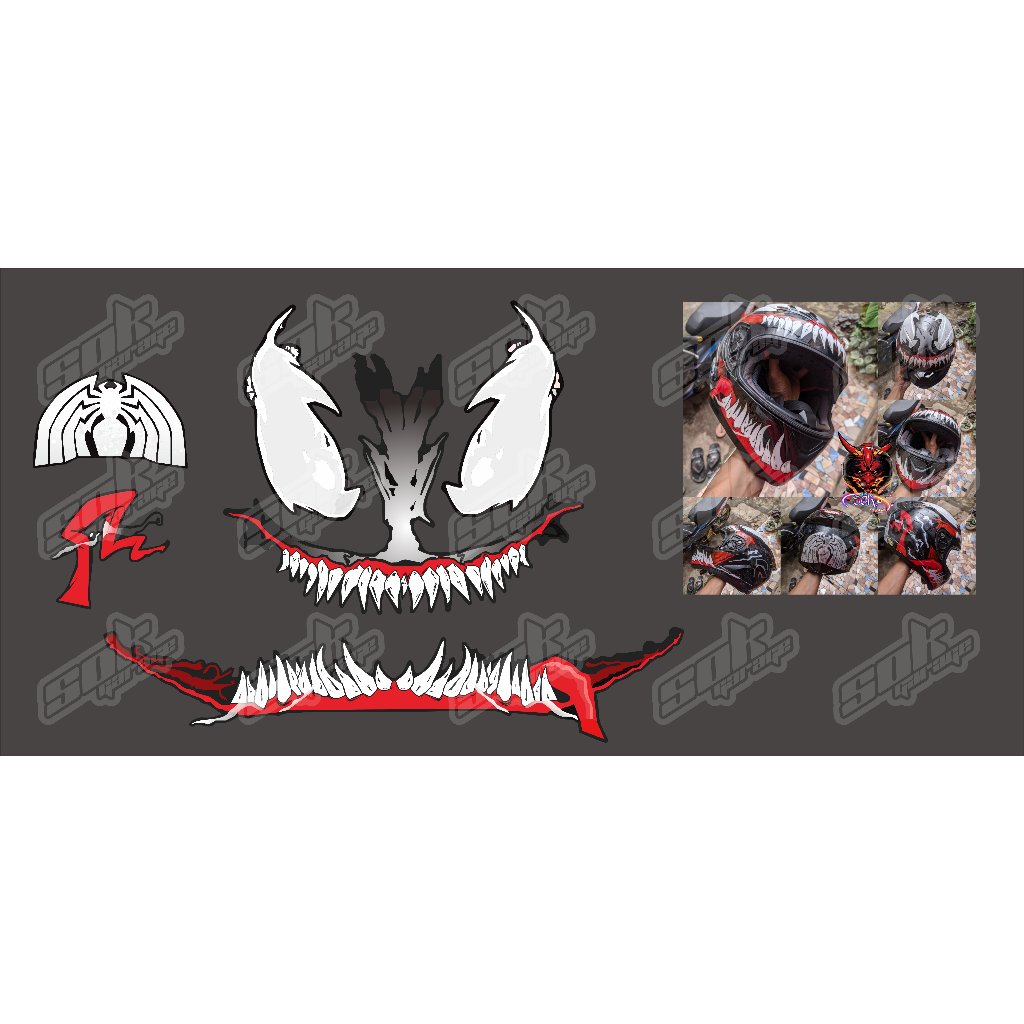Water decal helm venom KYT/NJS