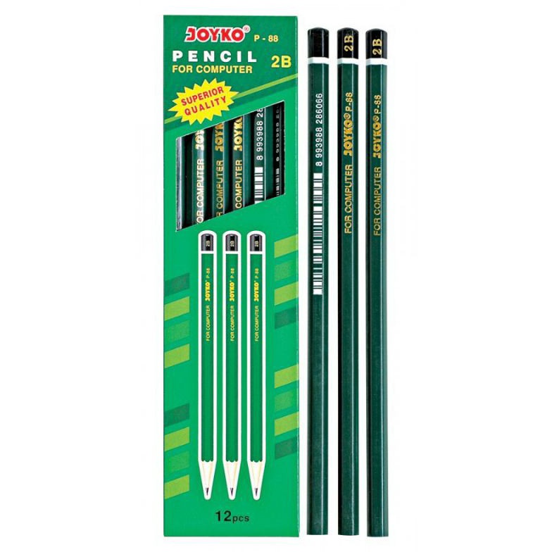 

KODE R29Z Pencil 2B Joyko P88 Harga Tertera 4 Lusin 48 Pcs