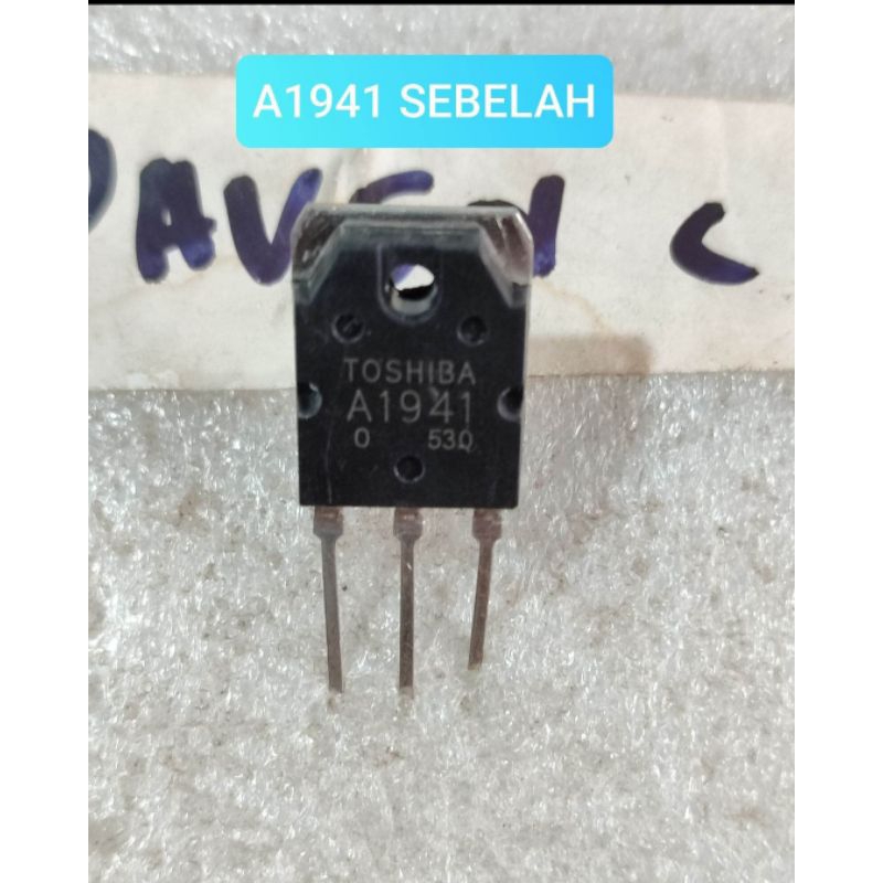 1BUAH TRANSISTOR A1941 TOSHIBA A 1941 2SA1941 NO SET