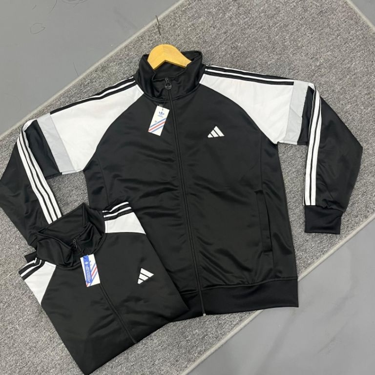 JAKET TRACKTOP ADIDAS HITAM ULTRAS FUL TAG WASH PREIMUM LOGO BORDIER KODE V3W1