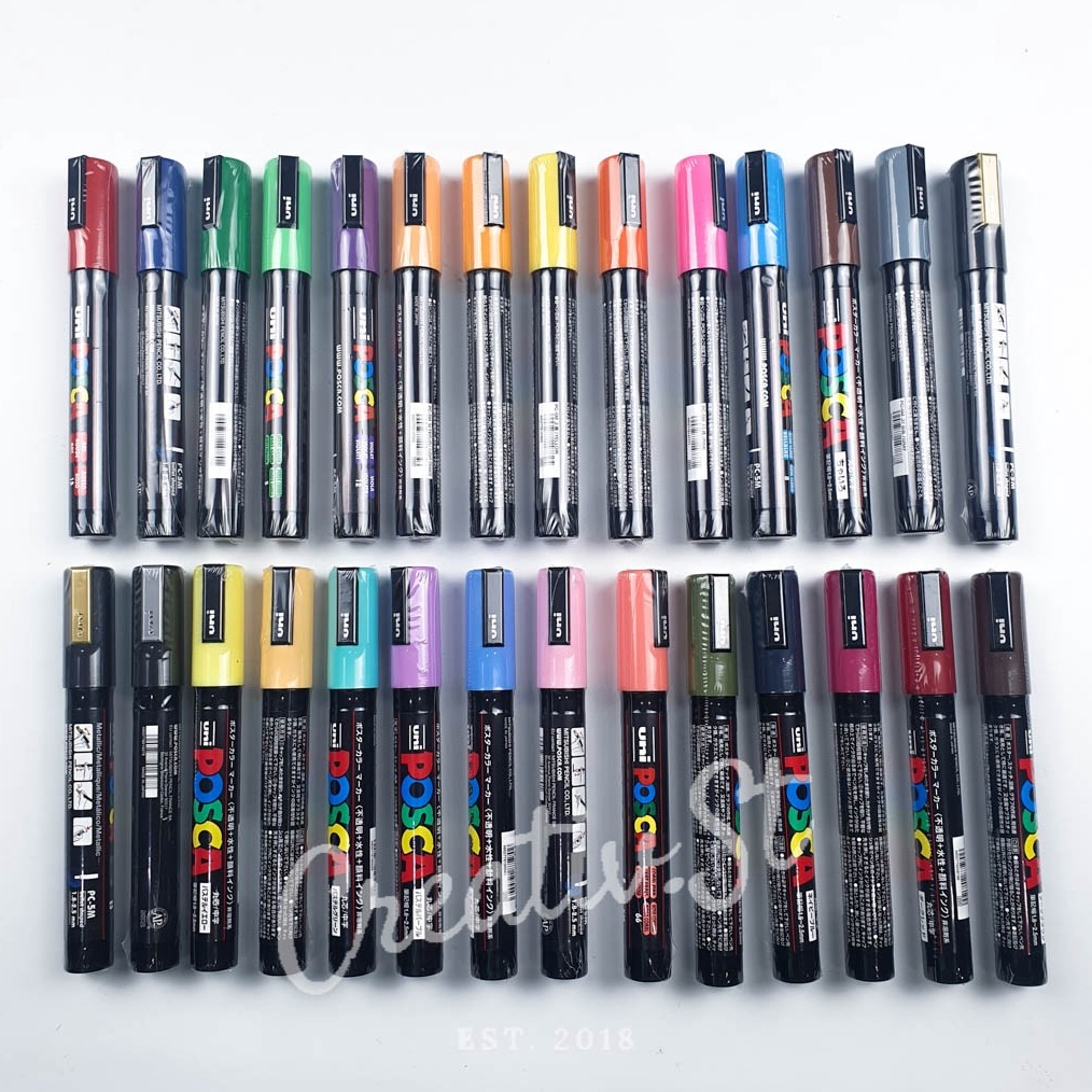 

KODE K4W Uni Posca Pc5M Paint Marker Medium Point Tip Part 1