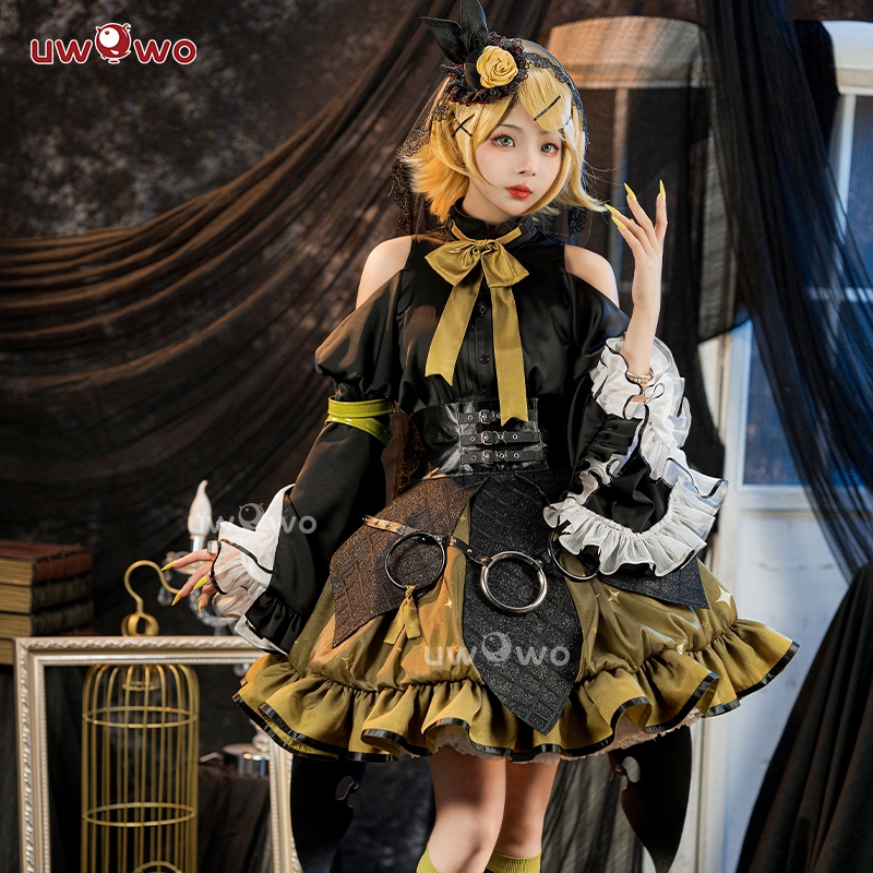 [READY JKT] Uwowo - Kagamine Rin Rascal 2023 Size S - Vocaloid Kagamine Rin Cosplay Costume - Kostum