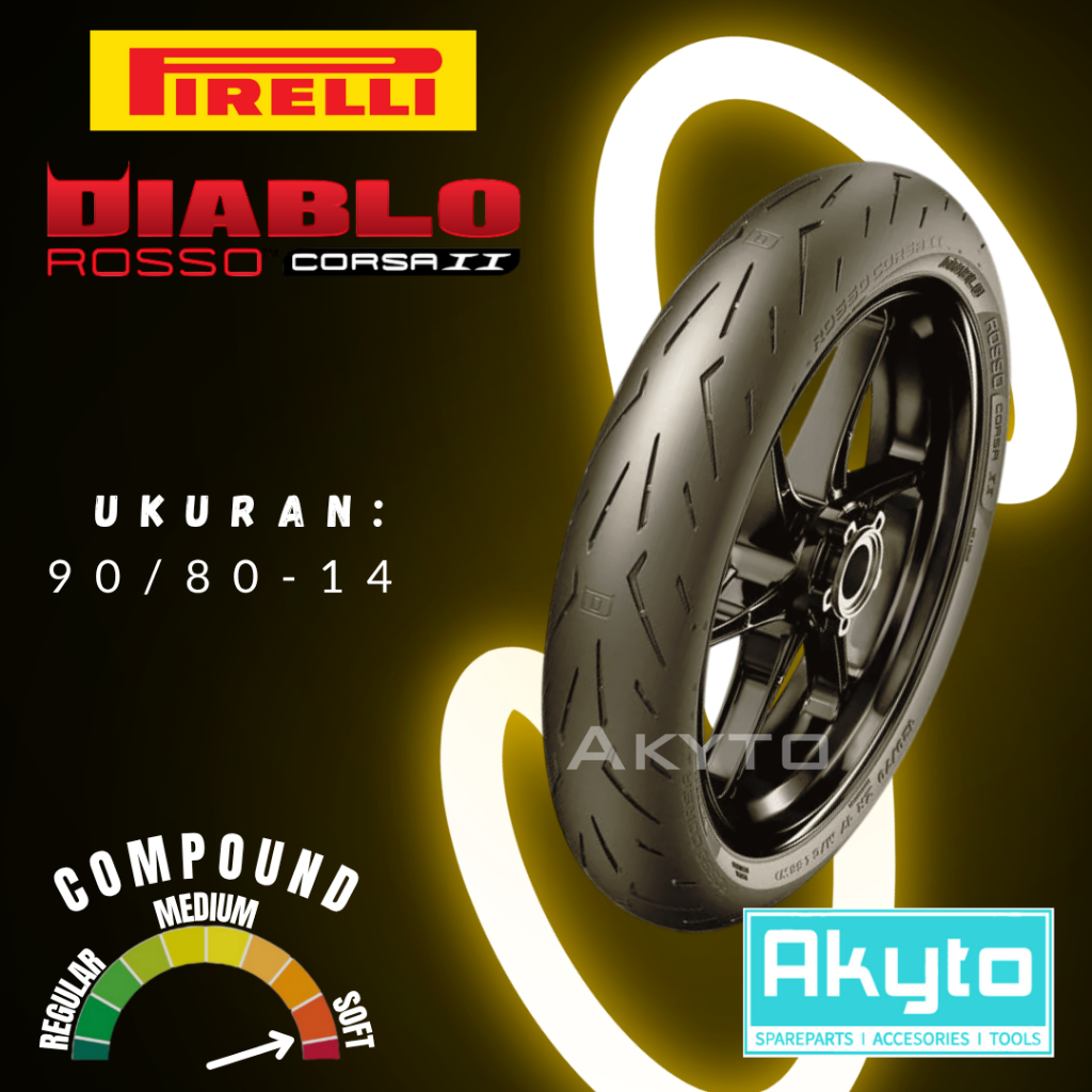 [TERLARIS COD READY] PIRELLI DIABLO ROSSO CORSA II / BAN BALAP SOFT COMPOUND FREE PENTIL / BAN RACIN