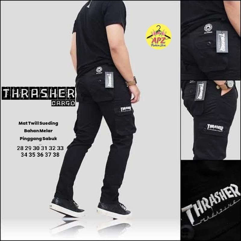 celana kempol pria cargo