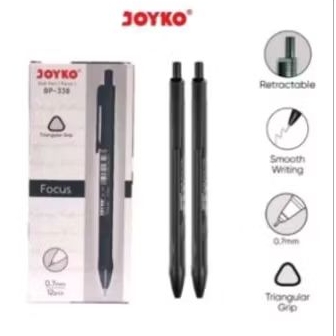 

(12 Pcs) Pen Joyko BP-338 Vokus Pen Hitam