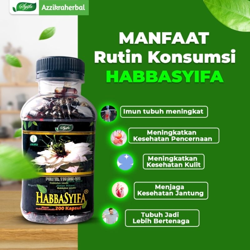 HABBASYIFA / habbatussauda Habasyifa Habbasyifa (kapsul minyak Habbatussauda) /kesehatan tubuh