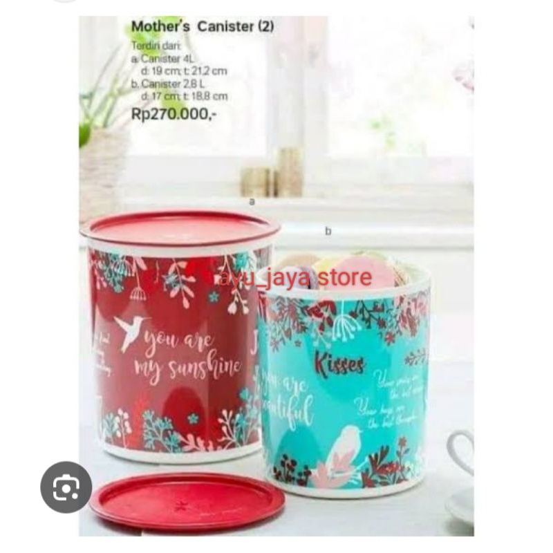 Mother Canister Toples ukuran 4liter Tupperware
