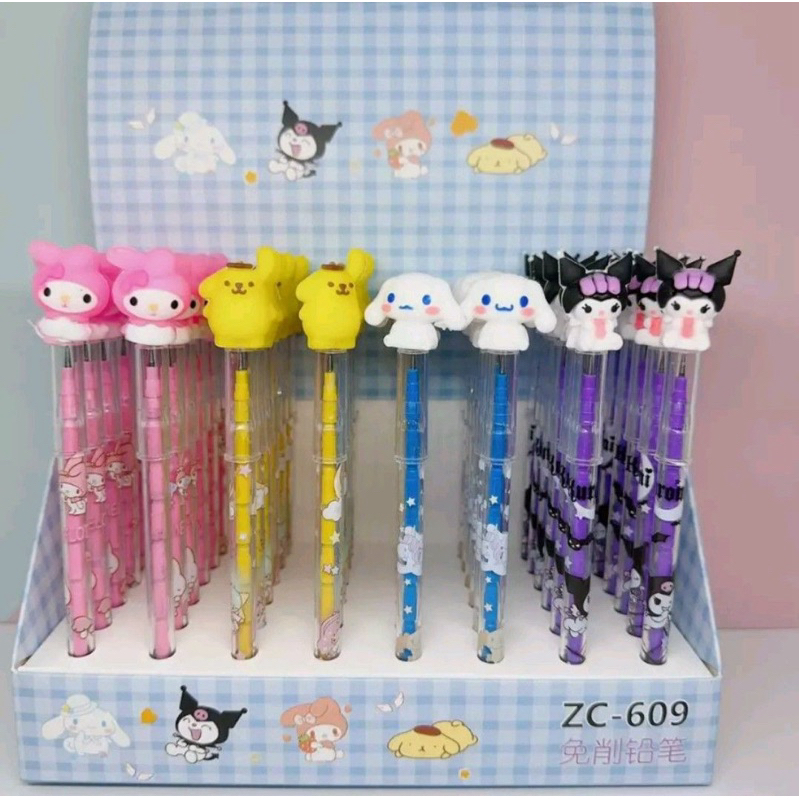 

Pensil Susun Karakter Sanrio lucu Random untuk 1pcs