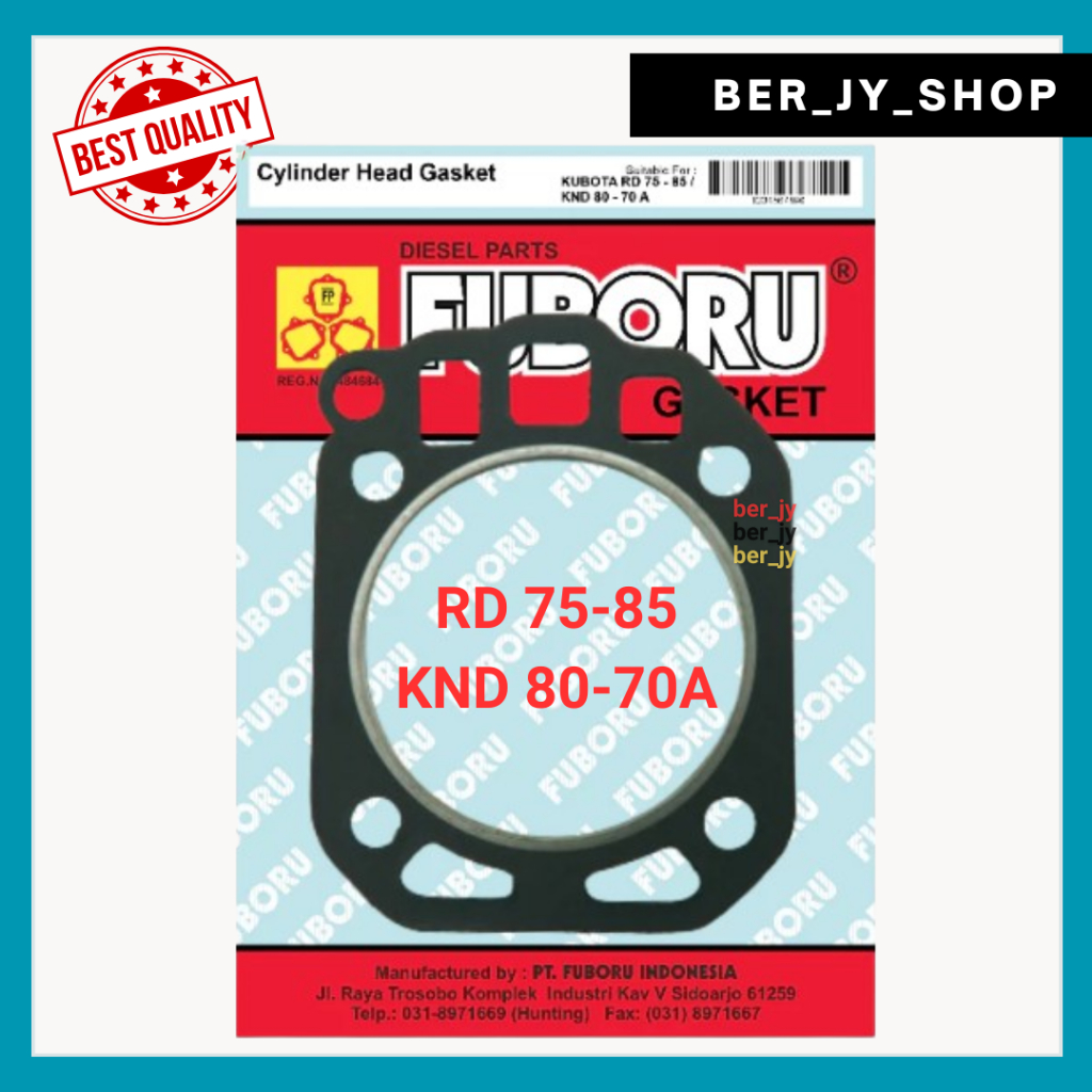 RD85 FUBORU - GASKET CYLINDER HEAD - PAK SILIDER KOP - PAK KOP KUBOTA RD75-85 KND80-70A