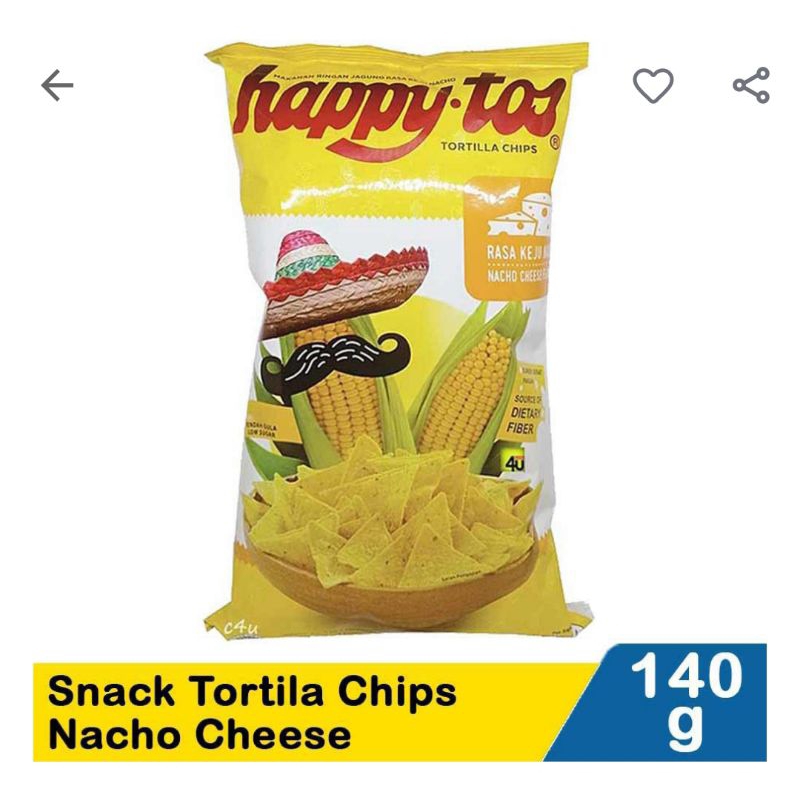 

Happytos snack Tortilla chips nachos cheese 140G