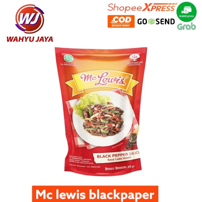 

Mc lewis saus blackpaper 310gram