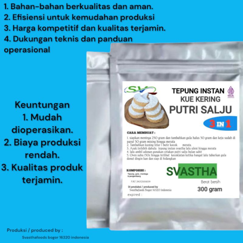 Tepung Instan Kue Kering Putri Salju