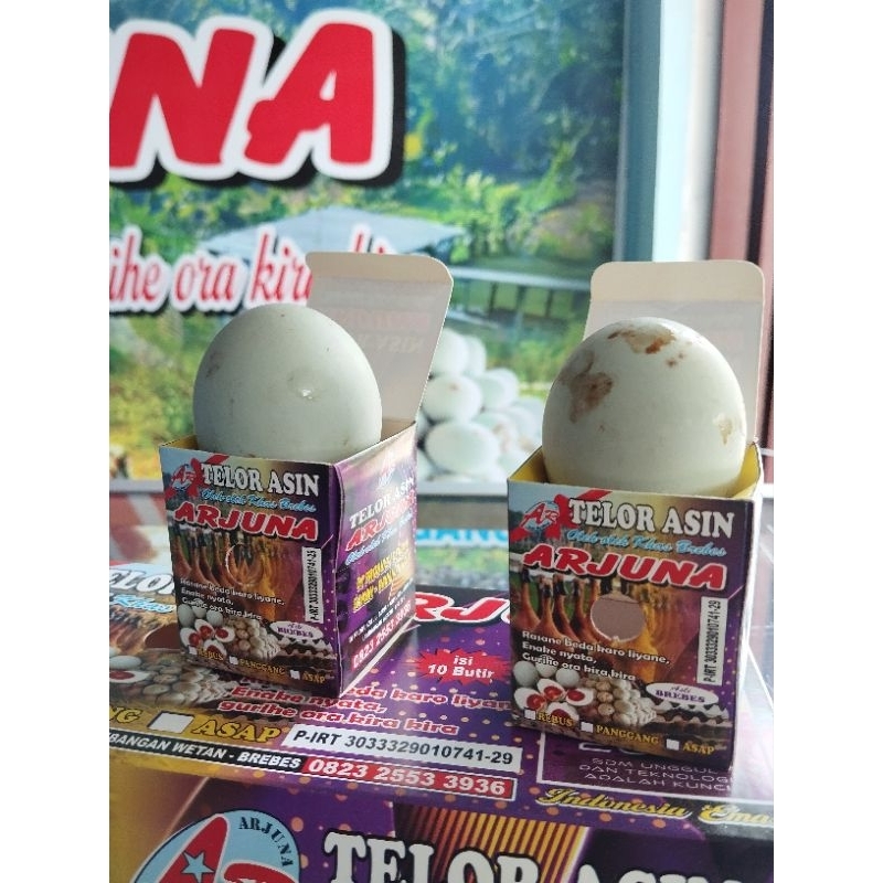 

TELUR ASIN PANGGANG ISI 10 PCS ASLI BREBES