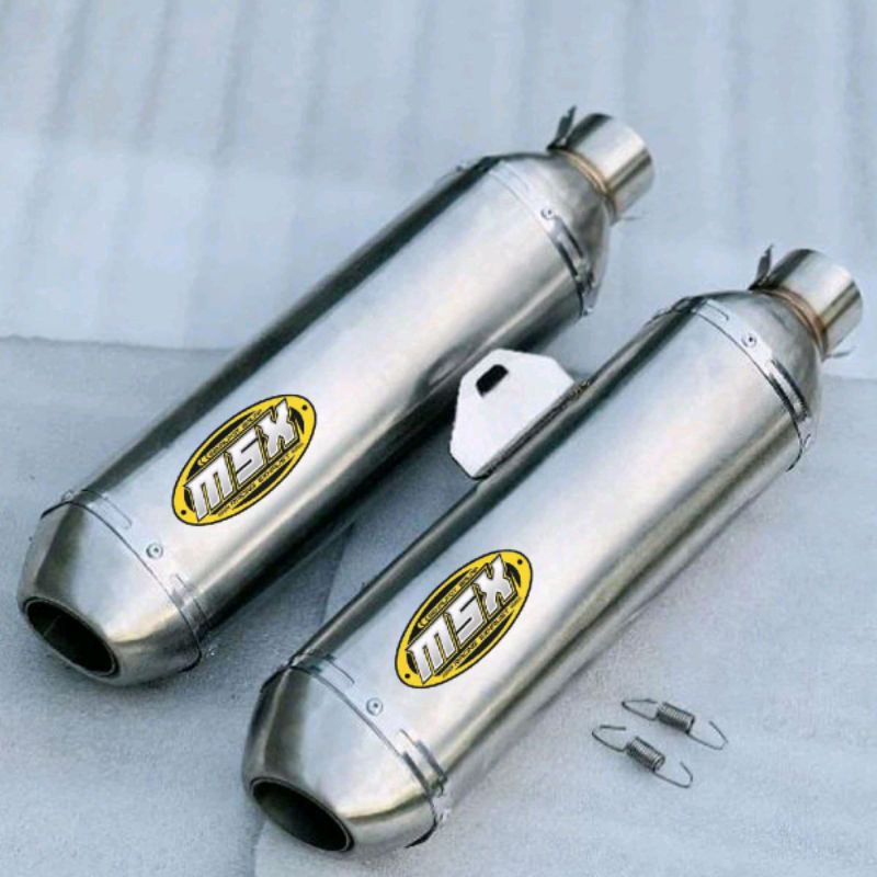 slincer knalpot original msx racing kapsul panjang keseluruhan 38cm diameter 50