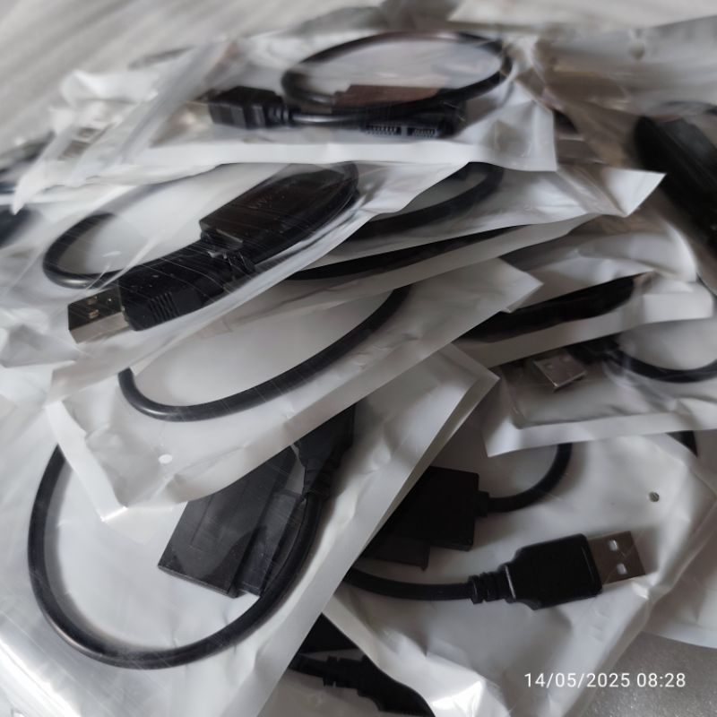 RB22 Kabel DVD laptop internal jadi eksternal CD ROM konverter USB SATA 7+6 13 pin optical Drive