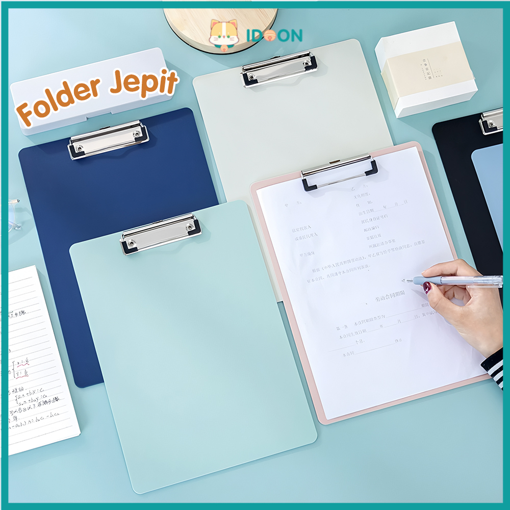 

IDOON Papan Ujian Klip Kuat Multifungsi Clipboard Papan Jalan A4 Cover File Organizer