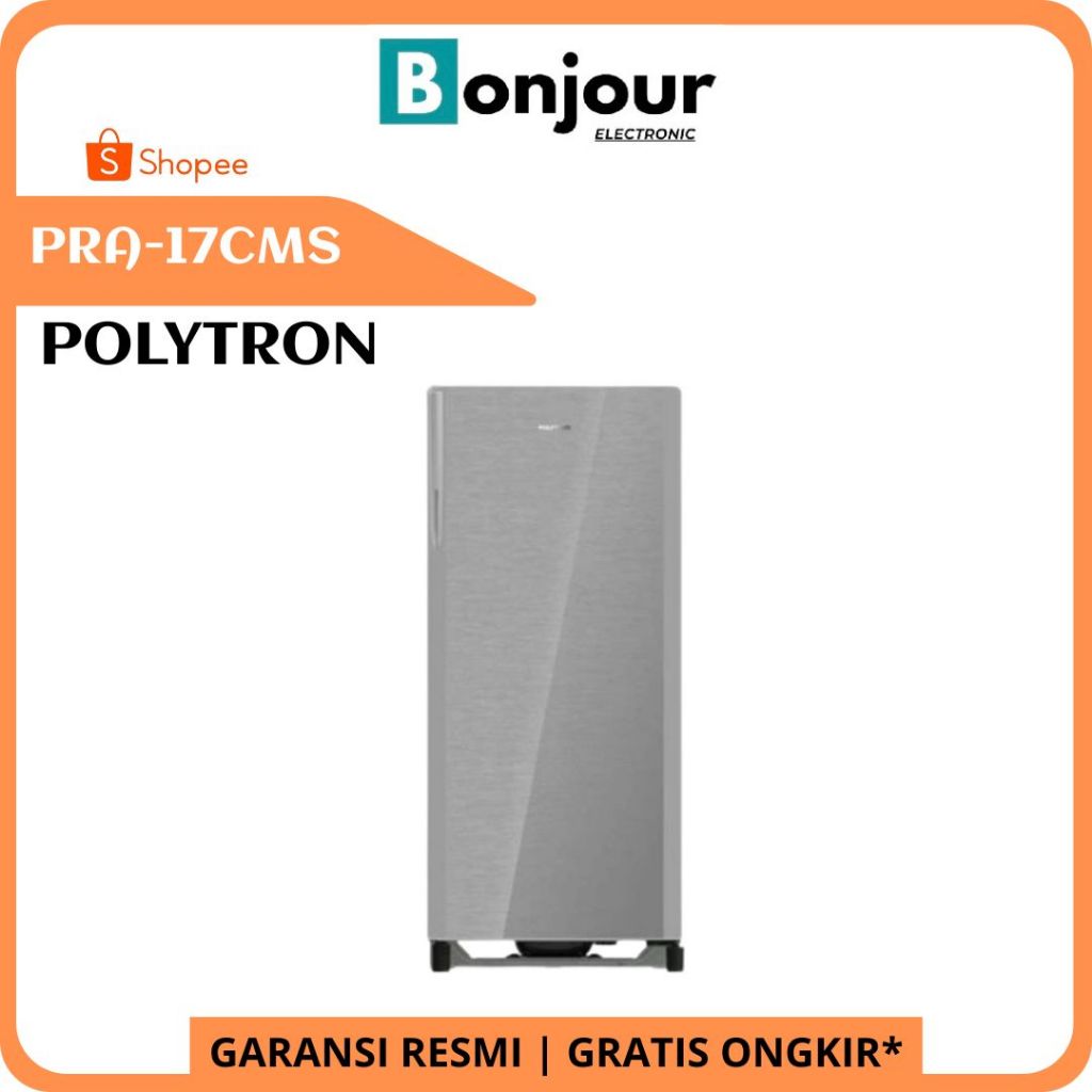 Kulkas 1 Pintu Polytron Belleza PRA-17CMS 170 Liter Kulkas Polytron PRA17CMS