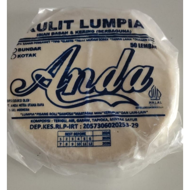 

Kulit Lumpia Merk Anda Serbaguna