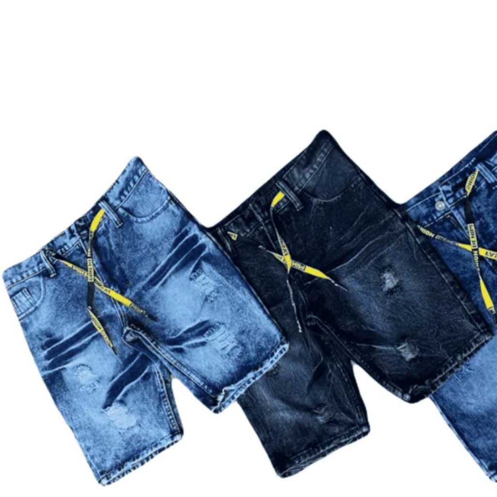 CELANA JEANS PENDEK PRIA DISTRO BERKUALITAS PREMIUM 100% ORIGINAL