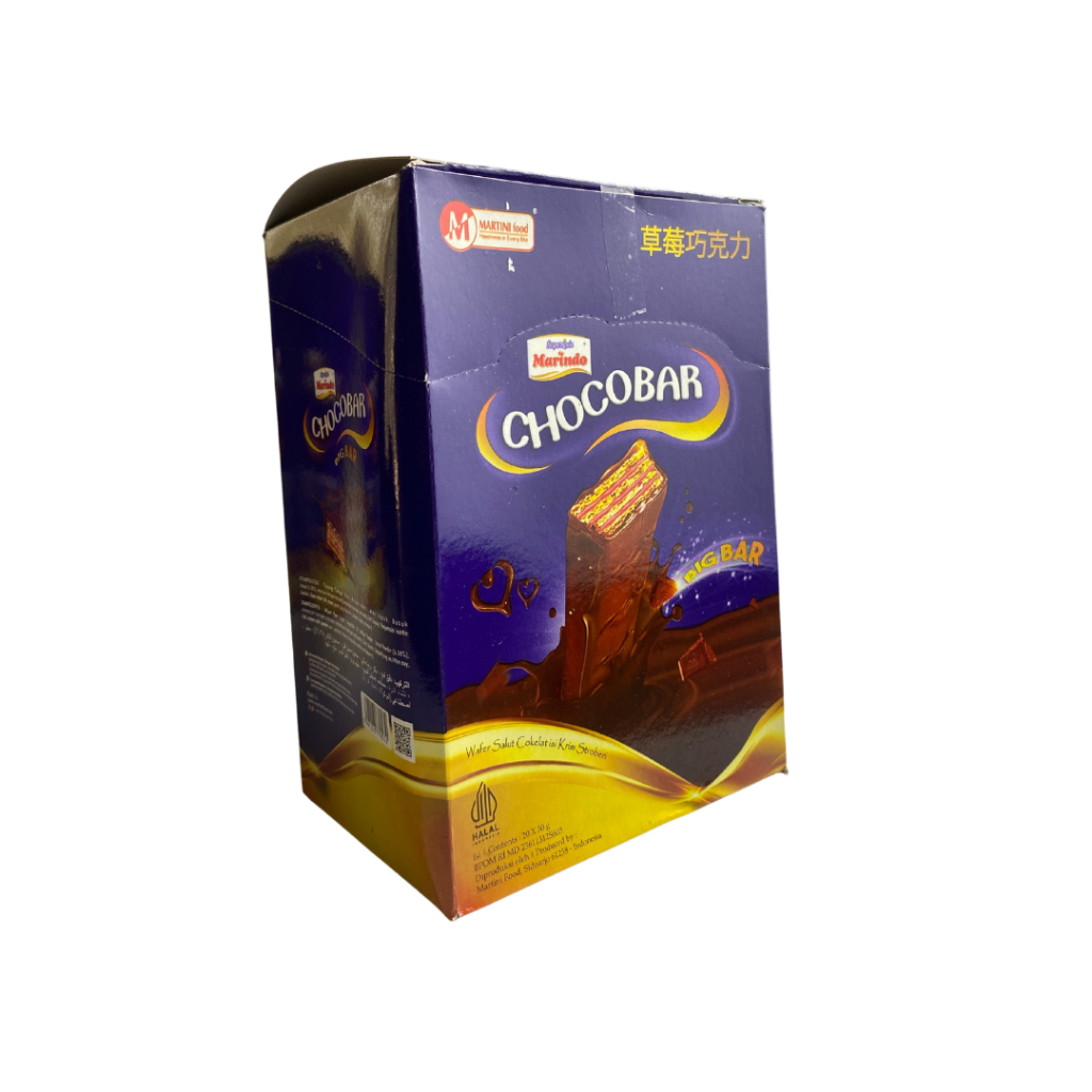 

Wafer Coklat Chocobar 1 box isi 20 pcs Ramadhan Idul Fitri Halal