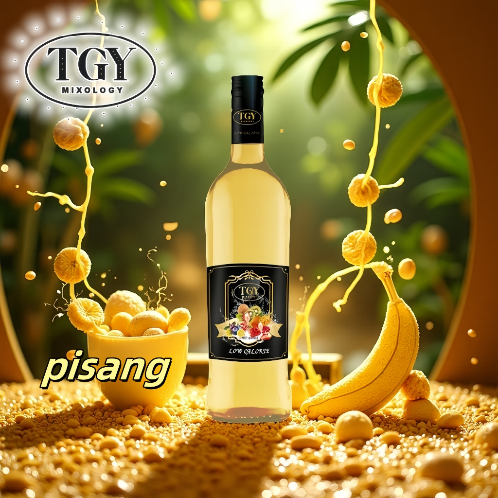 

TGY MIXOLOGY Sirup Cair Konsentrat Minuman Pisang - HALAL - 750 mL - Banana Syrup
