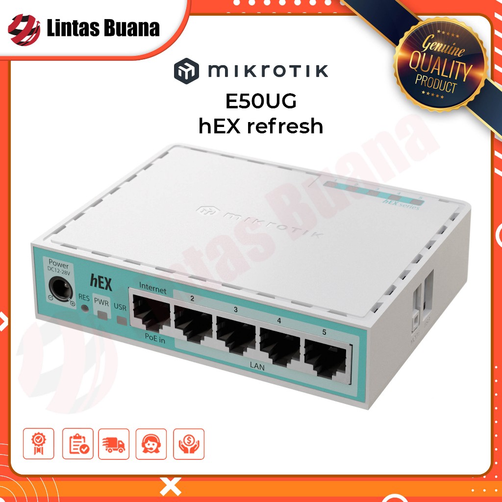 Mikrotik E50UG HEX Refresh Gigabit Router hex