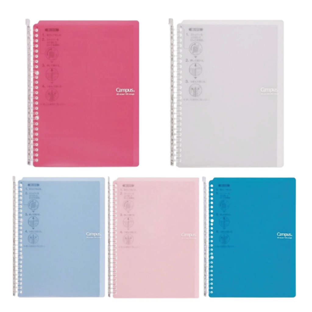 

Kokuyo Smart Ring Binder Notebook B5 Up to 60 Sheets (Refillable) L-SP706