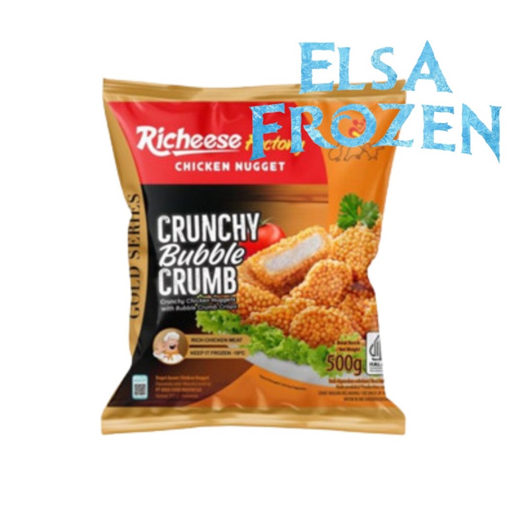 

RICHEESE CHICKEN NUGGET CRUNCH BUBBLE CRUMB 500GR / NAGET CRISPY