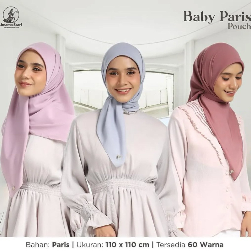 Segiempat BABY PARIS UMAMA SCARVES/Umama scarves/Baby paris umama