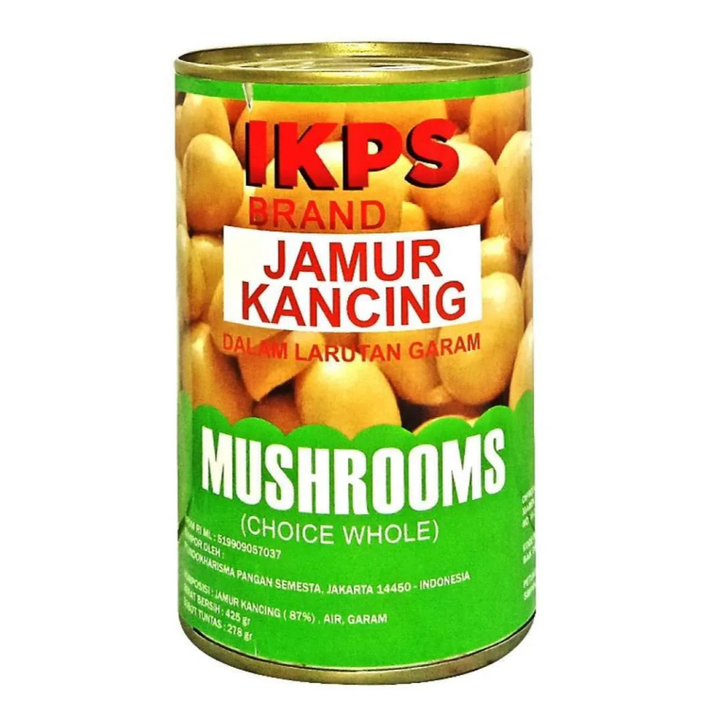 

JAMUR KANCING HALAL IKPS JAMUR KALENG MUSHROOM 425GR CHAMPIGNONS